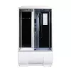 Душевые кабины и сауны: Душевая кабина прямоугольная River VITIM 120/80/50TH черная тонированные стекла  высокий поддон 1 в магазине Акватория