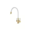 Смесители: Смеситель Lemark Comfort LM3075G-White для кухни  с подключением к фильтру с питьевой водой 1 в магазине Акватория