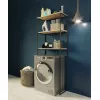 Мебель для ванной: Шкаф 1Marka Grunge Loft над стир. машиной 170*65, дуб вотан 1 в магазине Акватория