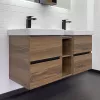 Мебель для ванной: Набор мебели Comforty Дартфорд-110 дуб тёмно-коричневый с раковинами Адриана-45 1 в магазине Акватория