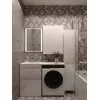 Мебель для ванной: Тумба напольная с раковиной Style Line Даймонд 120 glass, Люкс белая, PLUS 1 в магазине Акватория