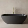 Ванны: Карбоновая ванна ABBER Karbon AK9002-1.8 черная  180х85 1 в магазине Акватория