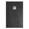 Душевые ограждения: Душевой поддон из искусств. мрамора  BelBagno UNO TRAY-MR-UNO-AH-120/8/90-35-NERO-CR в комплекте с сифоном 1 в магазине Акватория
