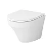 Санфаянс: Унитаз подвесной AM.PM Inspire C501700WH безободковый c сид. микролифт, белый 1 в магазине Акватория