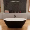Ванны: Ванна акриловая Frank F6123 White/Black  170х81 1 в магазине Акватория