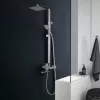 Душевые системы: Душевая система MELANA-610207 Cubo нерж.сталь, с тропическим душем, лейкой и смесителем 1 в магазине Акватория