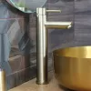 Смесители: Смеситель д/ум MELANA-610102PVD-G Tondo нерж.сталь, однорычажный, золото 1 в магазине Акватория