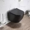 Санфаянс: Унитаз Ceruttispa TICINO Aria MB CT8918 подвесной безободковый черный матовый 1 в магазине Акватория