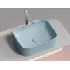 Санфаянс: Умывальник чаша Ceramica Nova накладная прямоугольная (цвет Голубой Матовый) Element 505*380*150мм 1 в магазине Акватория