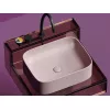Санфаянс: Умывальник чаша Ceramica Nova накладная прямоугольная (цвет Розовый Матовый) Element 505*380*150мм 1 в магазине Акватория