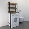 Мебель для ванной: Стеллаж для стиральной машины Comforty дуб тёмно-коричневый 1 в магазине Акватория