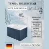 Мебель для ванной: Тумба подвесная ACWEN МОДЕРН 80 темно-синий матовый с раковиной Слим 80 1 в магазине Акватория