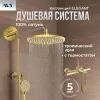 Душевые системы: Душевая стойка AVS Elegant брашированное золото 1 в магазине Акватория