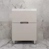 Мебель для ванной: Тумба напольная Style line "Матис " с раковиной ASTI  (2 ящика), КРЕМ, ЭМАЛЬ 1 в магазине Акватория