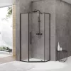 Душевые ограждения: Душевой угол Black & White S875 100х100 1 в магазине Акватория