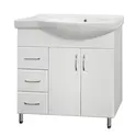 Тумба напольная с раковиной Style Line Эко Стандарт №25 82 L/R белая
