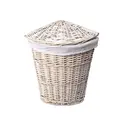 Плетеная корзина для белья с крышкой WasserKRAFT Vils WB-560-L