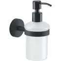 Gedy G-Eros  настенный стеклянный дозатор   черный матовый