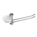 Stil Haus Idra  полотенцедерж. двойной поворотный + керамич. мыльница   хром - белая керамика