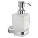 Gedy G-Stelvio  настенный стеклянный дозатор с пластиковой помпой   хром