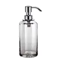 Surya Crystal  дозатор высокий с помпой V6   хром - стекло с эффектом волны