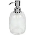 Surya Crystal  дозатор овальный с помпой V5   хром - прозрачное стекло