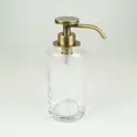 Surya Crystal  дозатор высокий с помпой V6   светлая бронза - стекло с эффектом волны