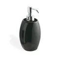 Stil Haus Zefiro  настольный керамический дозатор   хром - черная керамика