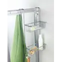 Stil Haus  решётка 2-х уровневая для душевого стекла + крючок   хром