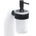 Gedy G-Pirenei  настенный стеклянный дозатор   черный матовый