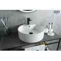 Накладная белая раковина для ванной Gid N9008b