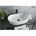 Накладная белая раковина для ванной Gid N9026a