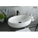 Накладная белая раковина для ванной Gid N9030a