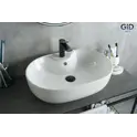 Накладная белая раковина для ванной Gid N9163