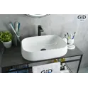Накладная белая раковина для ванной Gid N9243