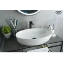 Накладная белая раковина для ванной Gid N9433