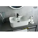 Накладная белая раковина для ванной Gid N9445