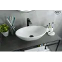 Накладная белая раковина для ванной Gid Wm9021