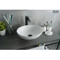 Накладная белая матовая раковина для ванной Gid N900
