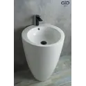 Напольная белая раковина для ванной Gid Nb133