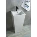 Напольная белая раковина для ванной Gid Nb147