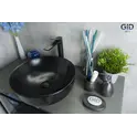 Накладная черная матовая раковина для ванной Gid Nc911