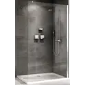 Душевая перегородка ABBER Immer Offen, хром профиль