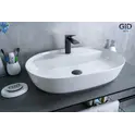 Накладная белая раковина для ванной Gid D1346