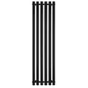 Дизайн-радиатор Secado Бергамо плюс 6 , водяной, черный матовый