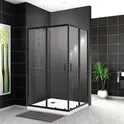 Душевой уголок BelBagno UNO-195-AH-2-/C-NERO