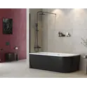 Душевая шторка на ванну CEZARES LIBERTA-V-1-80/155-C-NERO