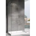 Душевая перегородка ABBER Zart Z80 профиль хром, стекло прозрачное