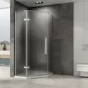 Душевой уголок ABBER Ewiges Wasser трапеция , матовое стекло