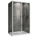 Душевой уголок ABBER Sonnenstrand  прозрачное/хром , в угол